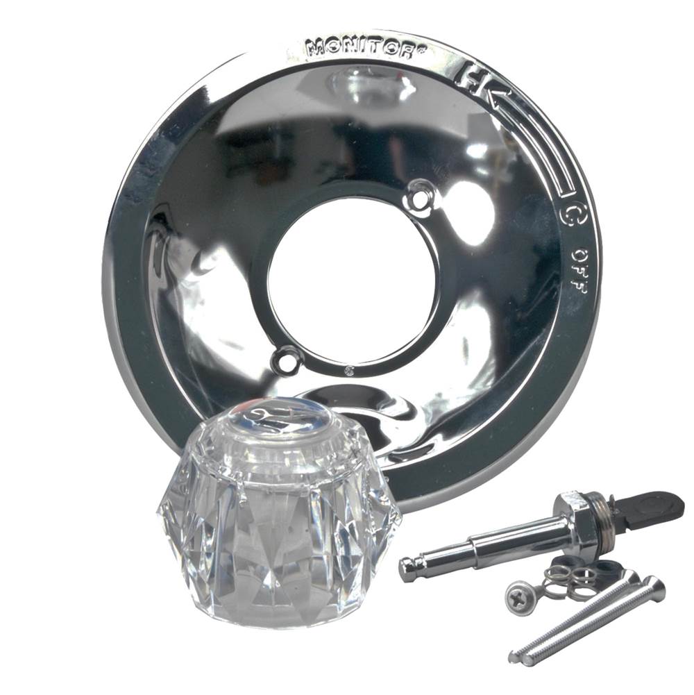 Delta Faucet - Other Shower Trim Kit with Clear Knob Handle - Chrome