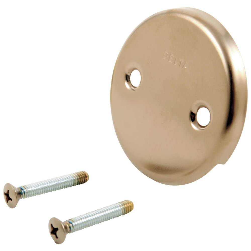 Delta Faucet - Other Overflow Plate & Screws - No Trip Lever - Champagne Bronze