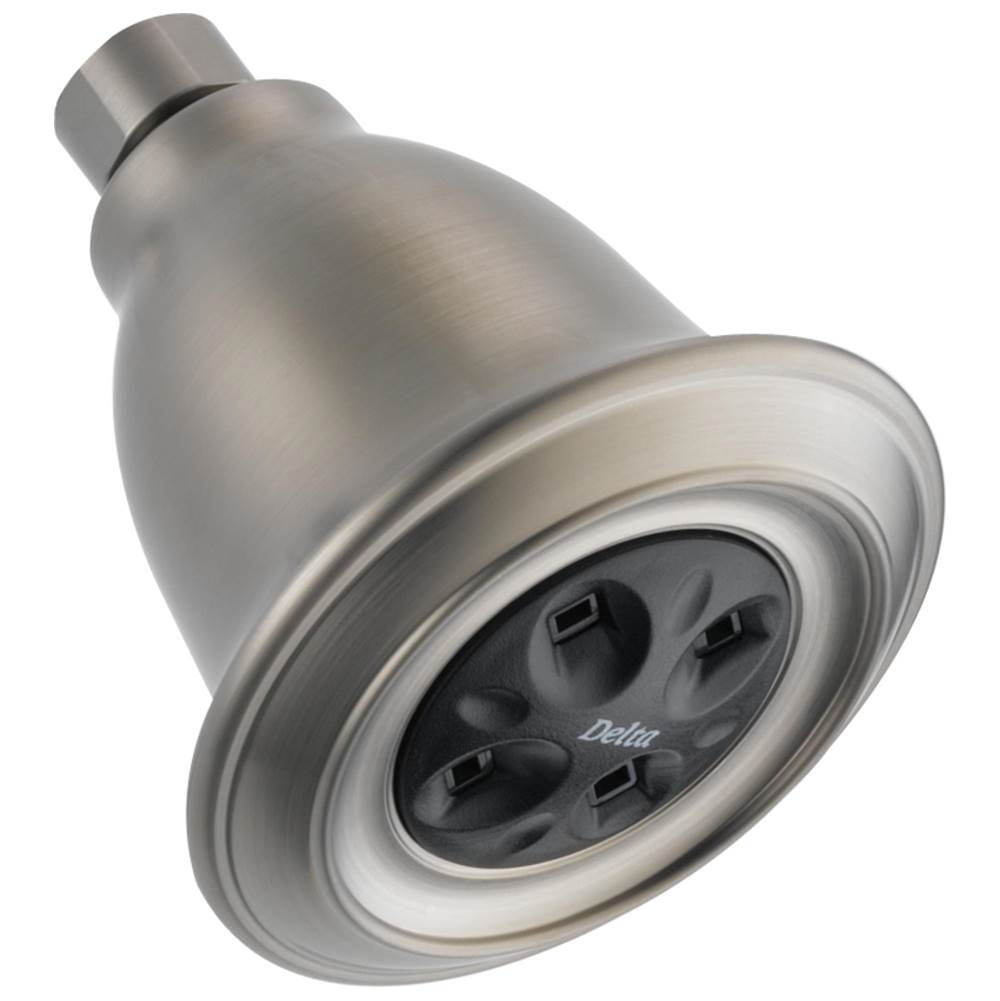 Delta Faucet - Universal Showering Components H2OKineticSingle-Setting Raincan Shower Head - Stainless