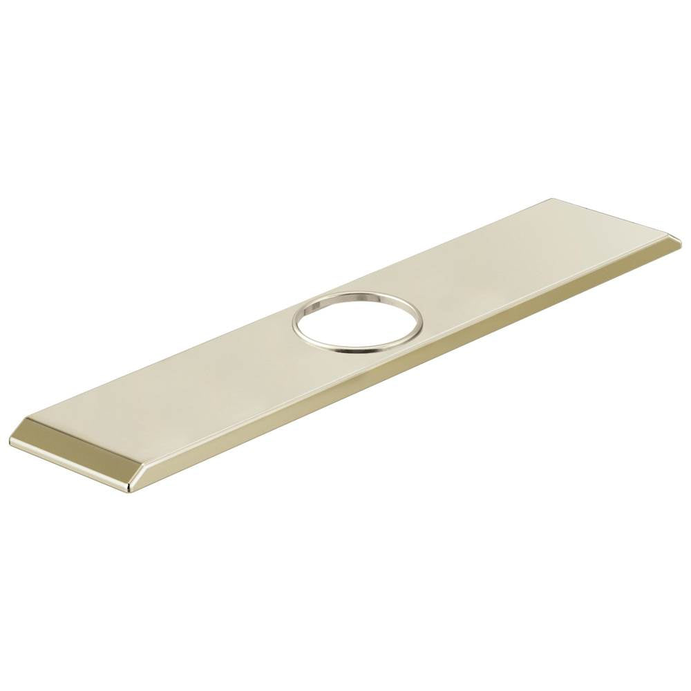 Delta Faucet - PivotalE 8 Inch Escutcheon, Gasket Studs and Mounting Hardware - Polished Nickel