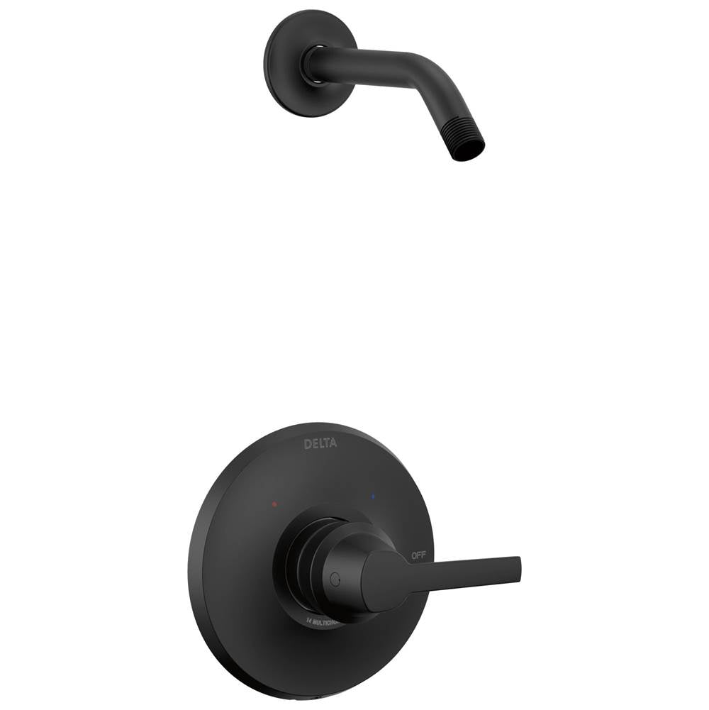 Delta Faucet - GaleonE 14 Series Shower Trim - Less Head - Matte Black