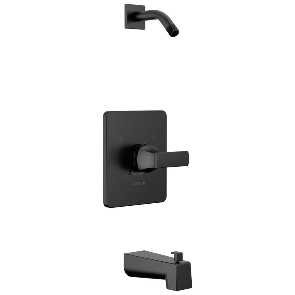 Delta Faucet - VelumE Monitor 14 Series Tub & Shower - Less Head - Matte Black