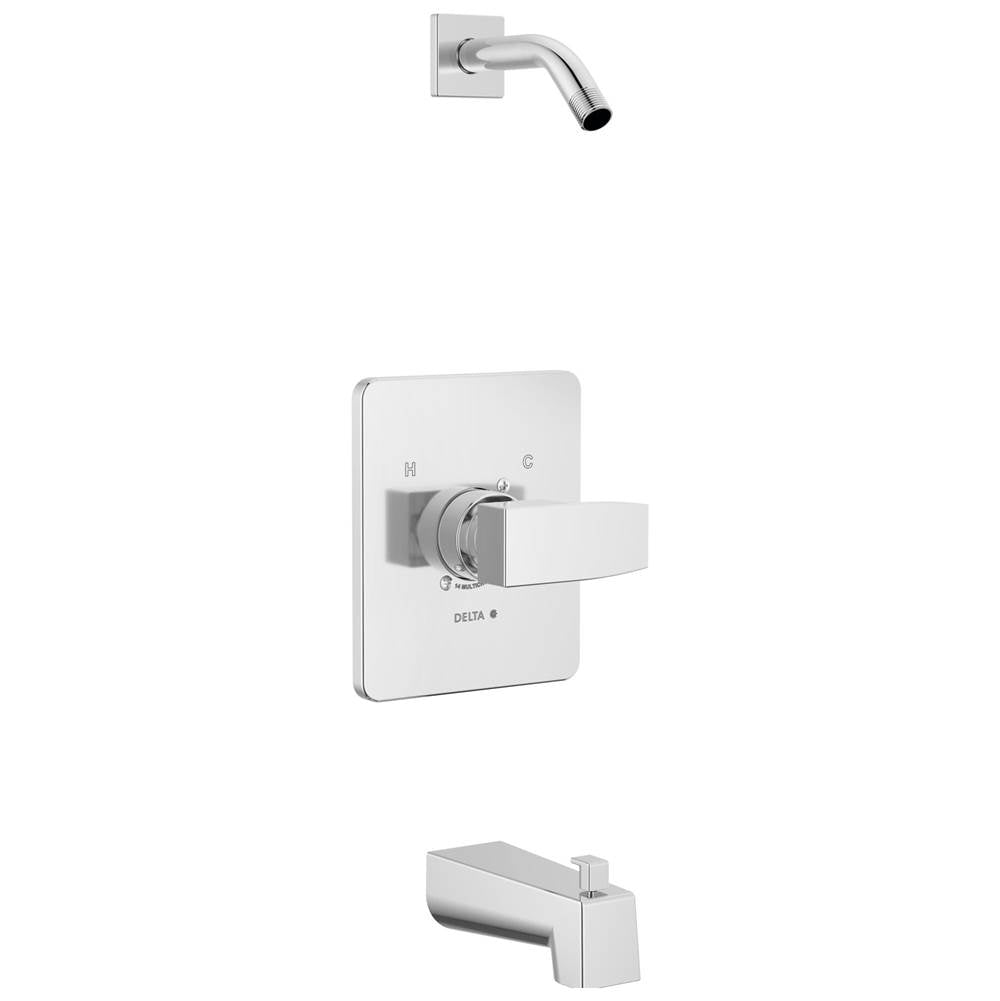 Delta Faucet - ModernE Monitor 14 Series Tub & Shower Trim - Less Head - Chrome