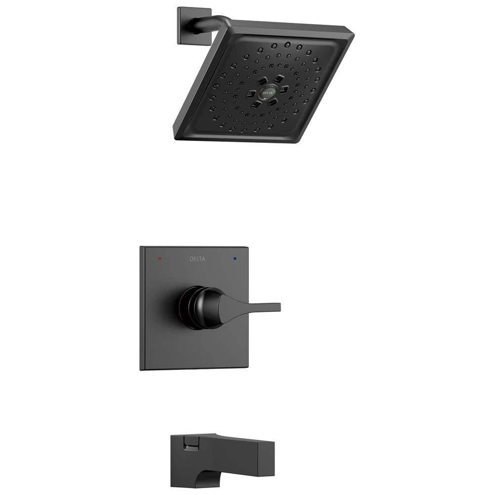Delta Faucet - Zura Monitor 14 Series H2OKineticTub and Shower Trim - Matte Black
