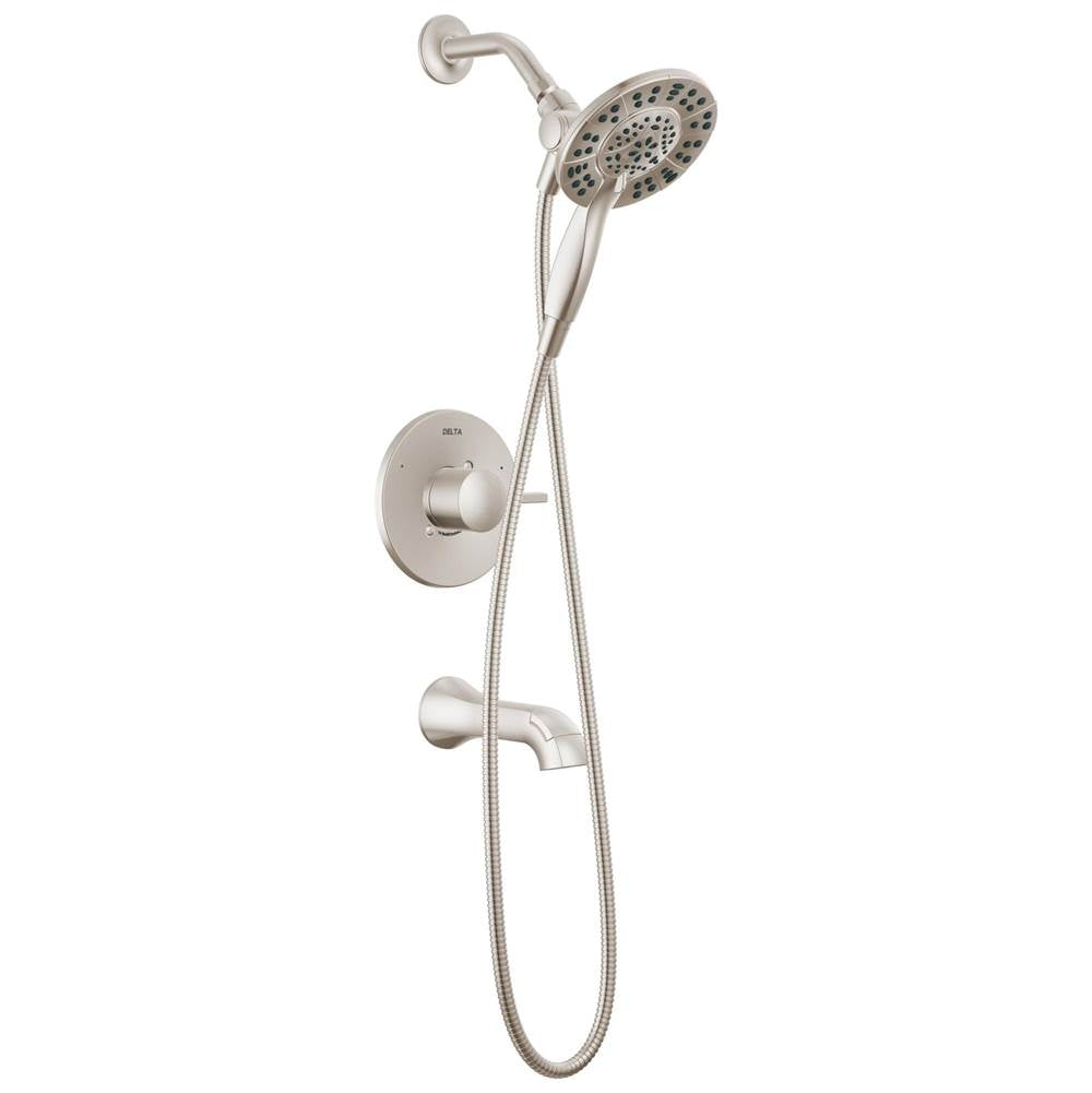 Delta Faucet - AlbionE Monitor 14 Series Tub and Shower Trim Only with In2ition Hand Shower - Spotshield Brushed Nickel