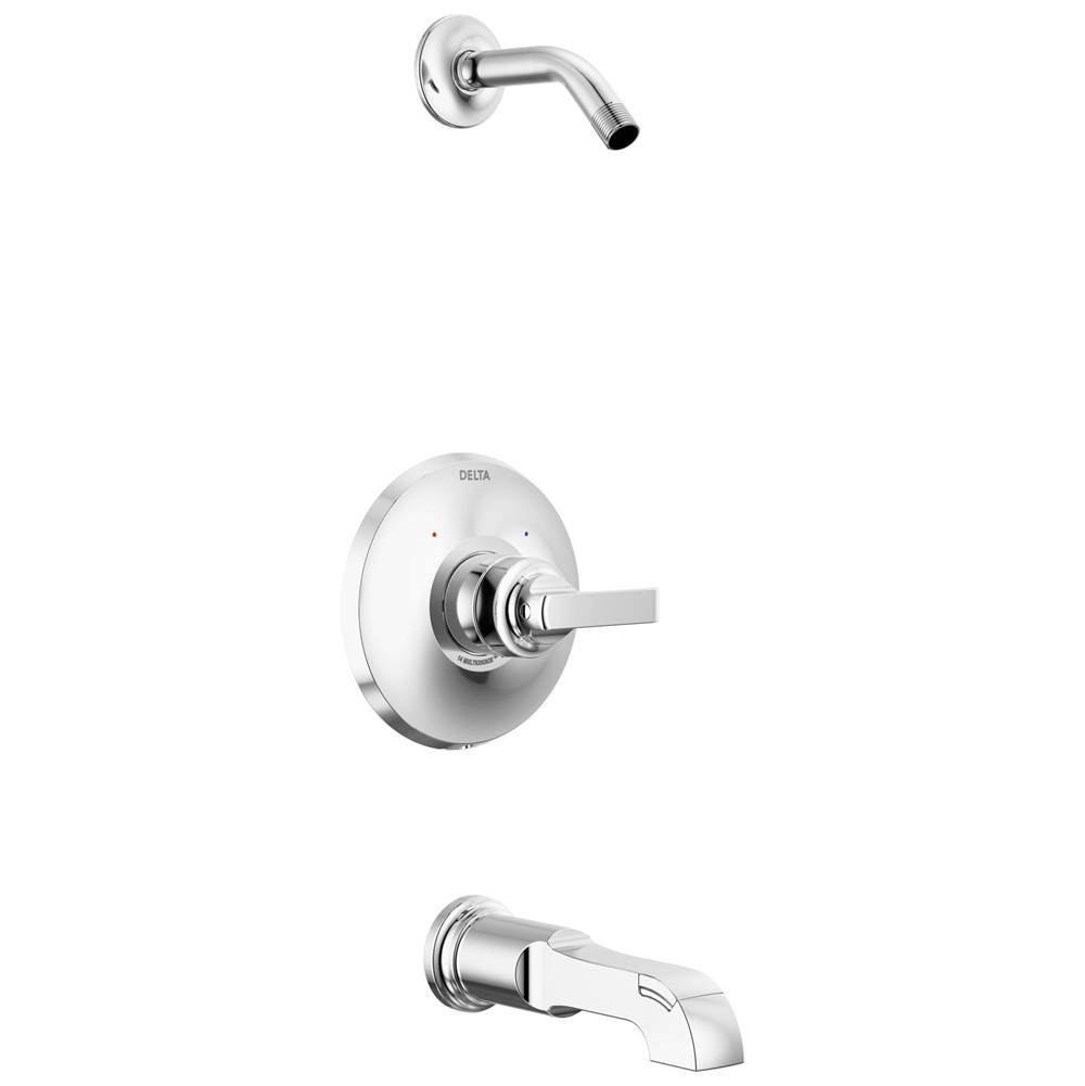 Delta Faucet - TetraE Monitor 14 Series Tub & Shower Trim - Less Head - Lumicoat® Chrome