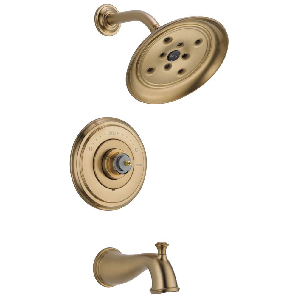 Delta Faucet - CassidyE Monitor 14 Series H2OKineticTub & Shower Trim - Less Handle - Champagne Bronze