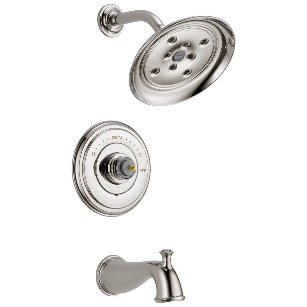 Delta Faucet - CassidyE Monitor 14 Series H2OKineticTub & Shower Trim - Less Handle - Polished Nickel