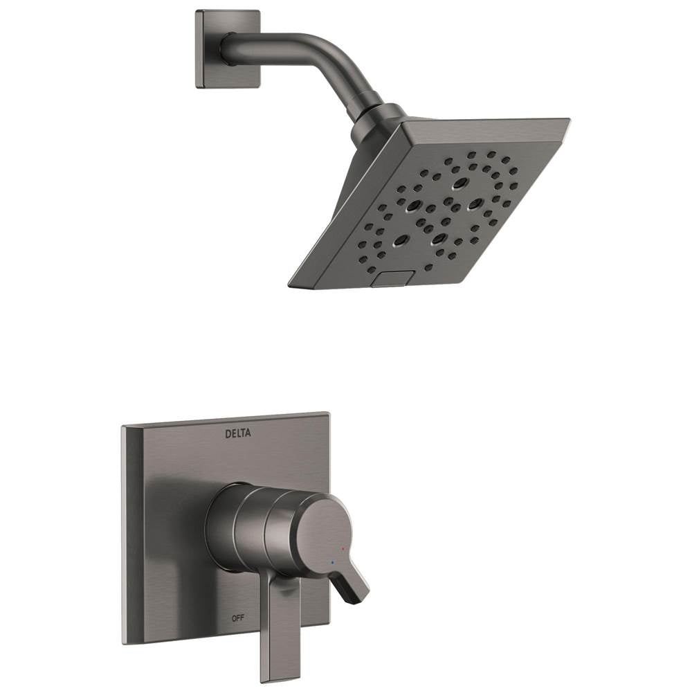 Delta Faucet - PivotalE Monitor 17 Series H2OKineticShower Trim - Lumicoat® Black Stainless