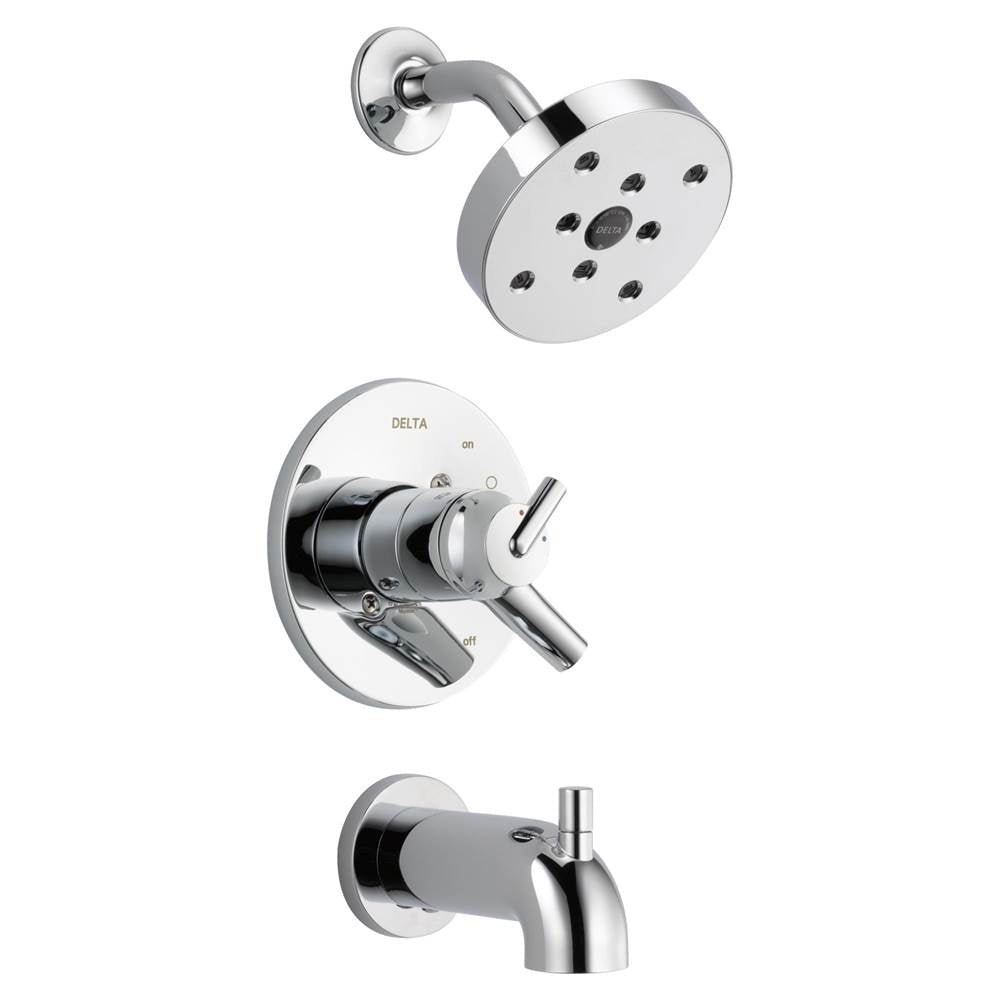 Delta Faucet - Trinsic Monitor 17 Series H2OKineticTub & Shower Trim - Chrome