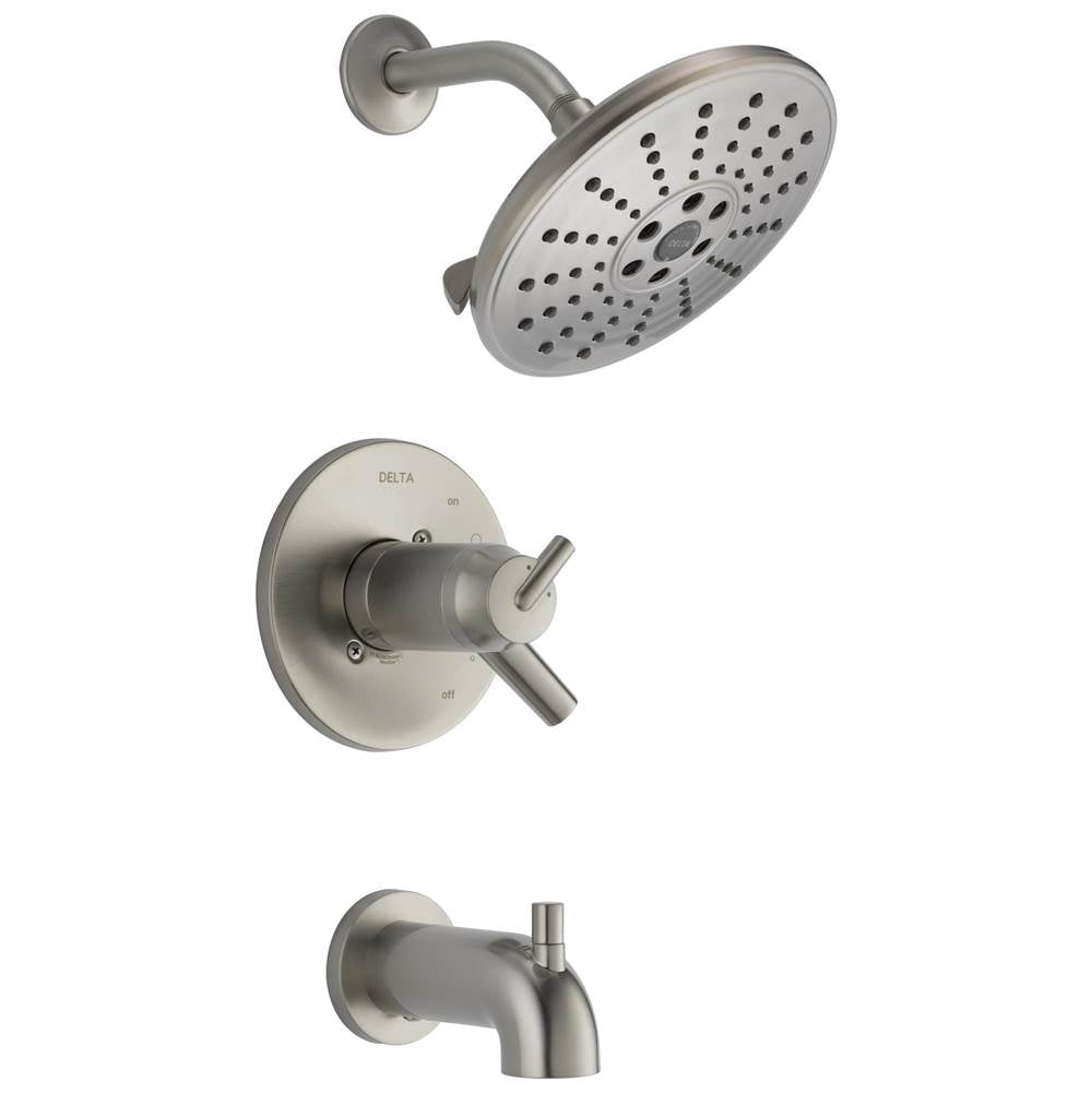 Delta Faucet - Trinsic TempAssure 17T Series H2OKineticTub & Shower Trim - Stainless