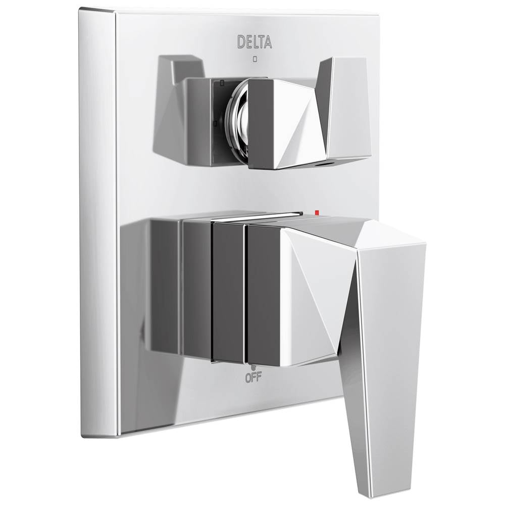 Delta Faucet - TrillianE Two-Handle Monitor 14 Series Valve Trim with 3-Setting Diverter - Lumicoat® Chrome