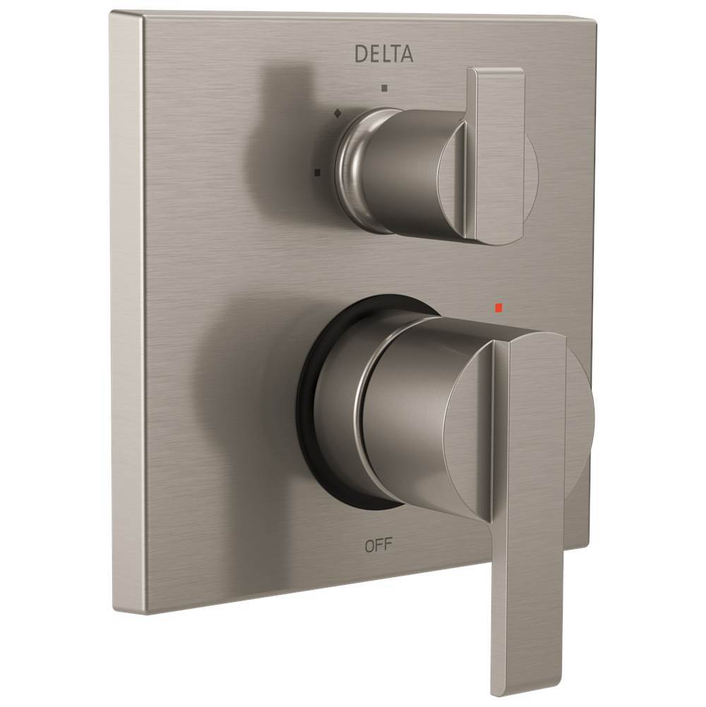 Ara Angular Modern Monitor 14 Series Valve Trim with 3-Setting Integrated Diverter