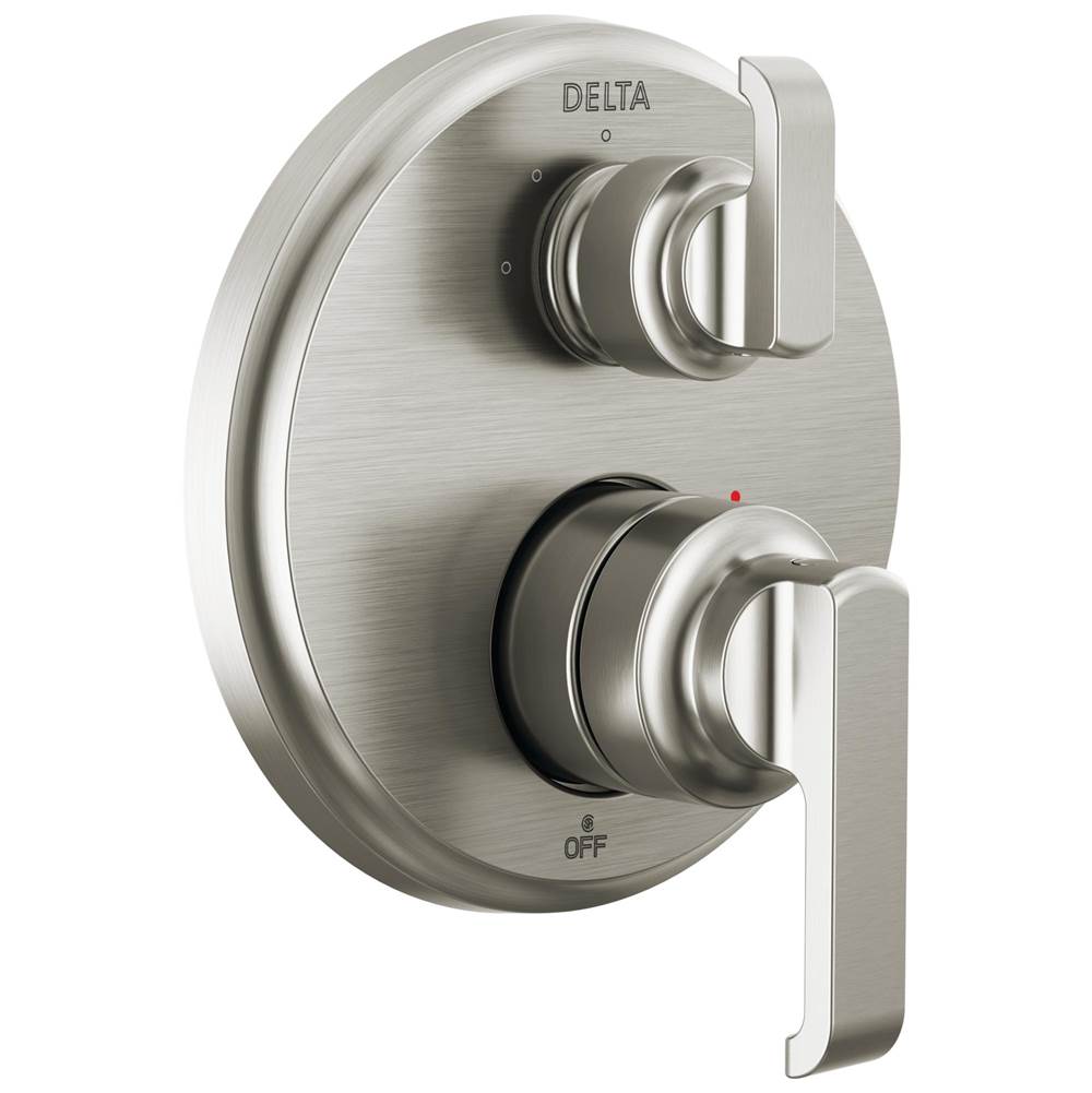 Delta Faucet - TetraE 14 Series Integrated Diverter Trim with 3-Setting - Lumicoat® Stainless