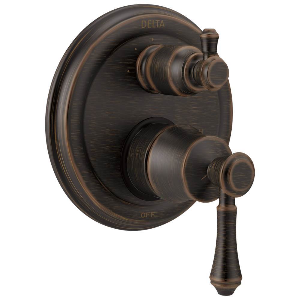 CassidyE Traditional 2-Handle Monitor 14 Series Valve Trim with 3-Setting Integrated Diverter