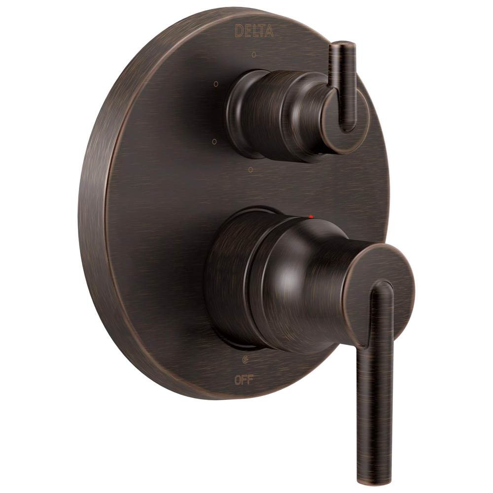 Delta Faucet - Trinsic Contemporary Two Handle Monitor 14 Series Valve Trim with 6-Setting Integrated Diverter - Venetian Bronze