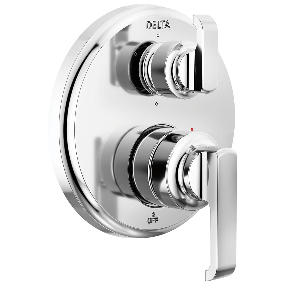 Delta Faucet - TetraE 14 Series Integrated Diverter Trim with 6-Setting - Lumicoat® Chrome