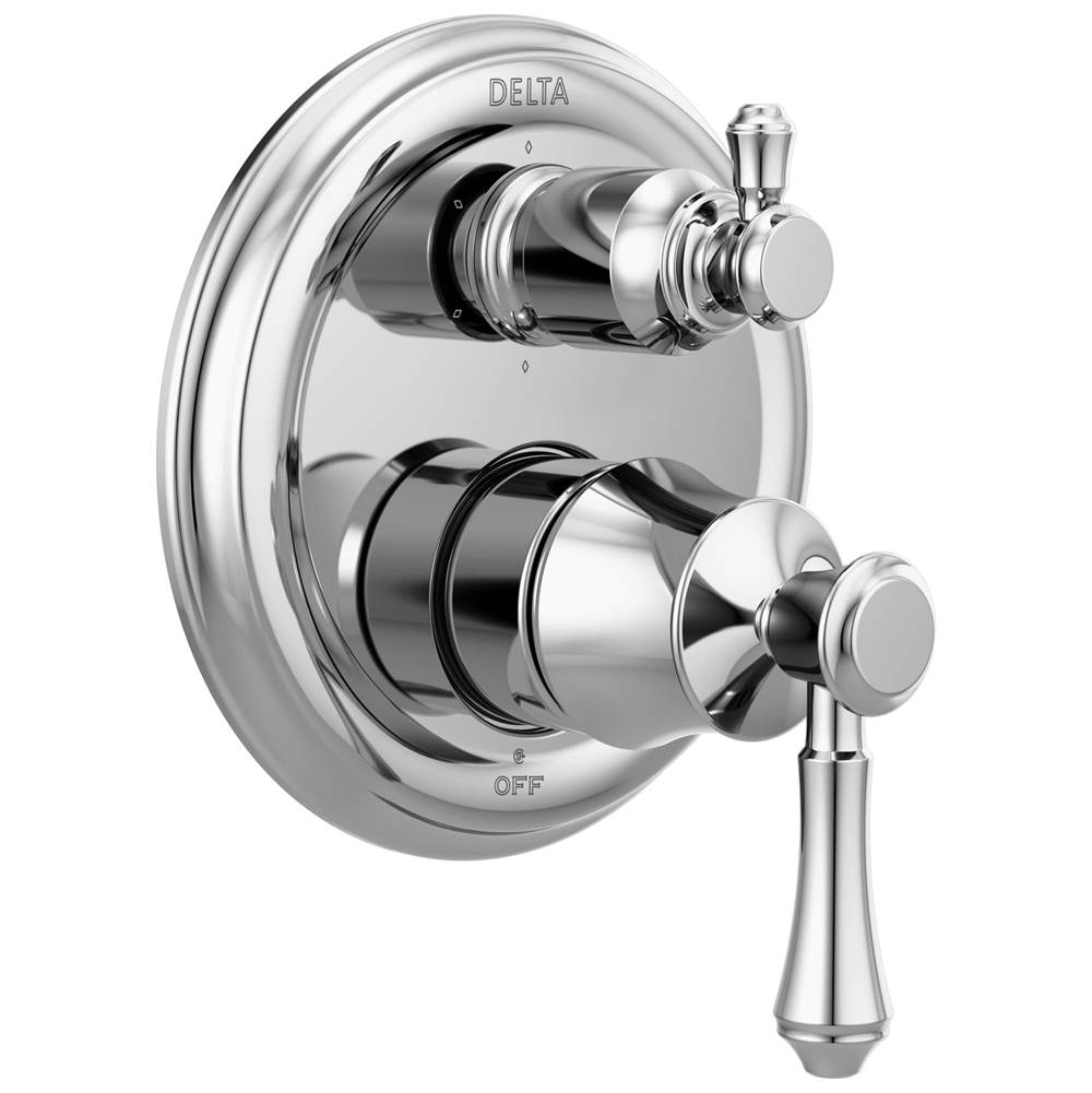 Delta Faucet - CassidyE Traditional 2-Handle Monitor 14 Series Valve Trim with 6-Setting Integrated Diverter - Chrome