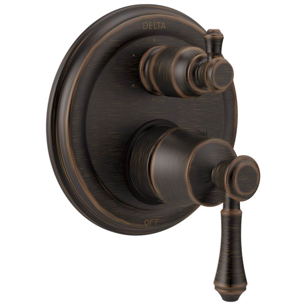 CassidyE Traditional 2-Handle Monitor 14 Series Valve Trim with 6-Setting Integrated Diverter