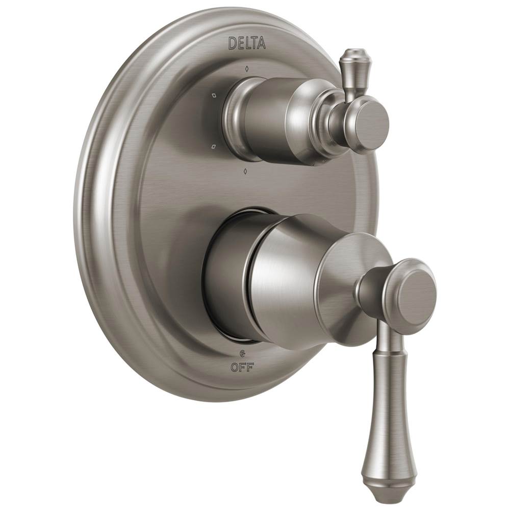 Delta Faucet - CassidyE Traditional 2-Handle Monitor 14 Series Valve Trim with 6-Setting Integrated Diverter - Stainless