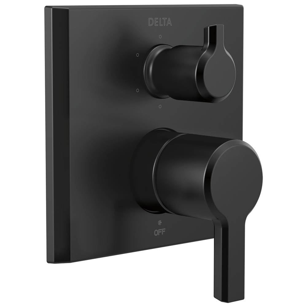 Delta Faucet - PivotalE Monitor 14 Series Valve Trim with 6-Setting Integrated Diverter - Matte Black