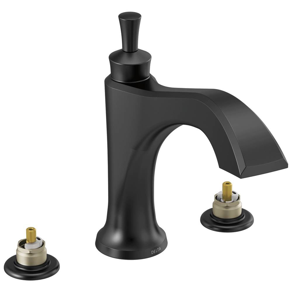 Delta Faucet - DorvalE Roman Tub Trim - Less Handles - Matte Black