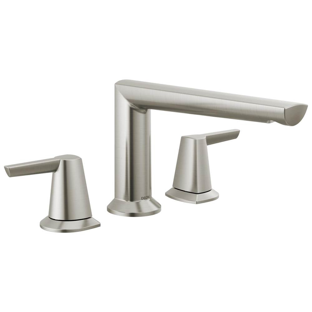 Delta Faucet - GaleonE 3-Hole Roman Tub Trim - Lumicoat® Stainless