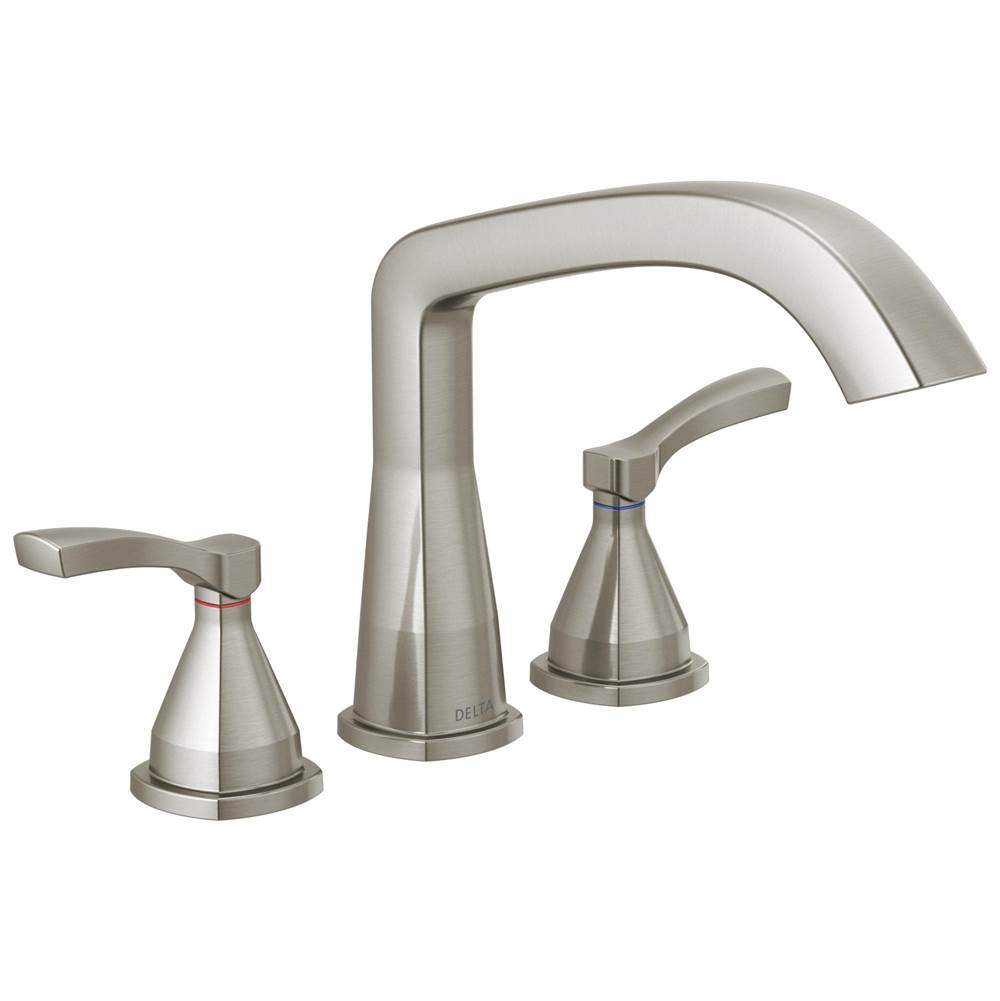 Delta Faucet - Stryke Three Hole Roman Tub Trim - Lumicoat Stainless