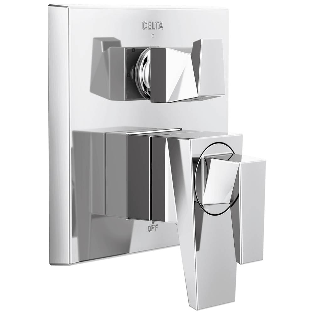 Delta Faucet - TrillianE Two-Handle Monitor 17 Series Valve Trim with 3-Setting Diverter - Lumicoat® Chrome