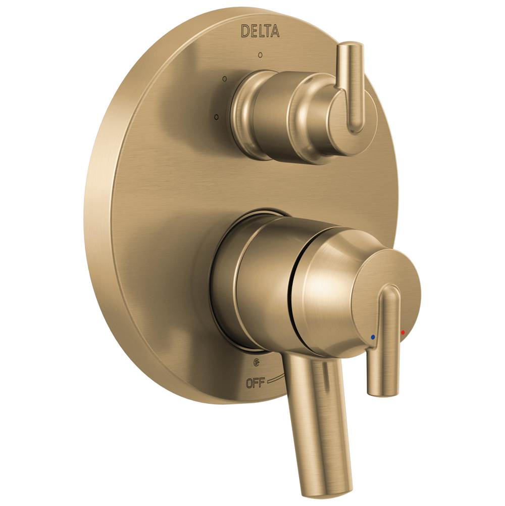 Delta Faucet - Trinsic Contemporary Monitor 17 Series Valve Trim with 3-Setting Integrated Diverter - Champagne Bronze