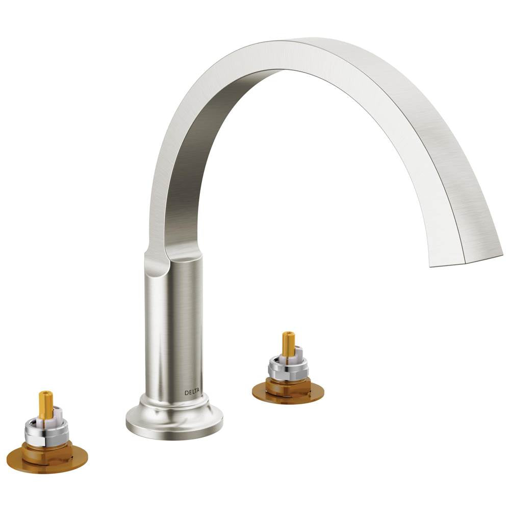 Delta Faucet - TetraE Roman Tub Trim - Lumicoat® Stainless