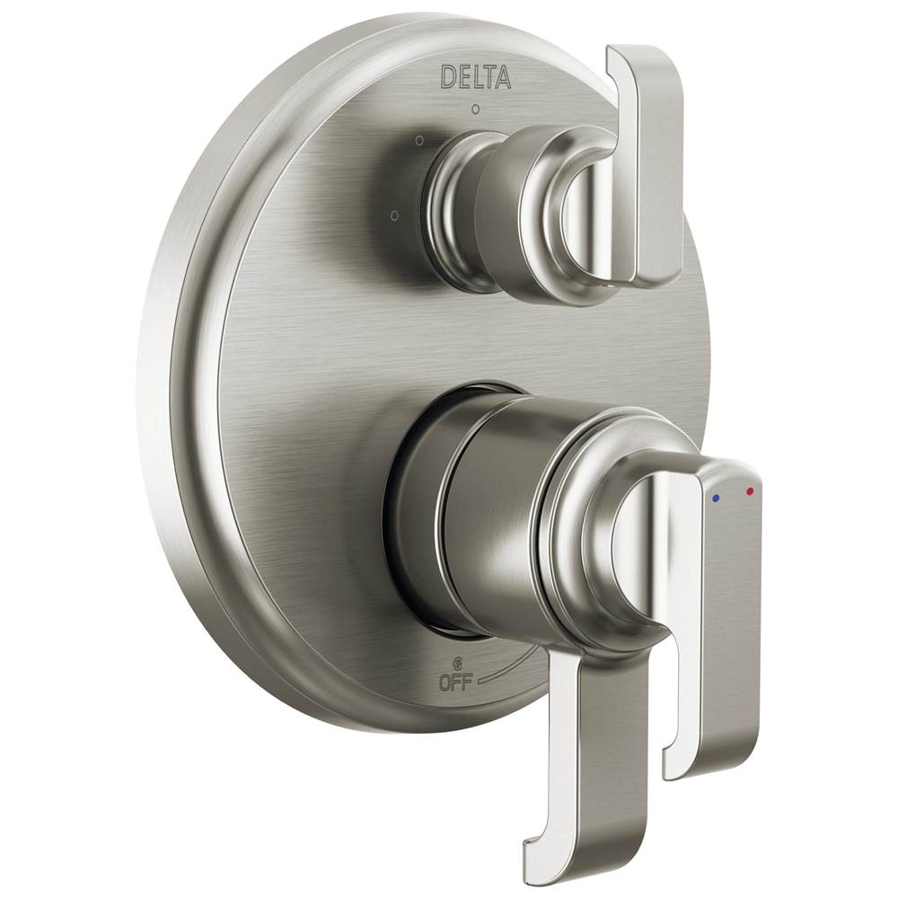 Delta Faucet - TetraE 17 Series Integrated Diverter Trim with 3-Setting - Lumicoat® Stainless