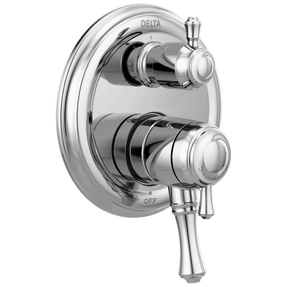 Delta Faucet - CassidyE Traditional 2-Handle Monitor 17 Series Valve Trim with 3-Setting Integrated Diverter - Chrome