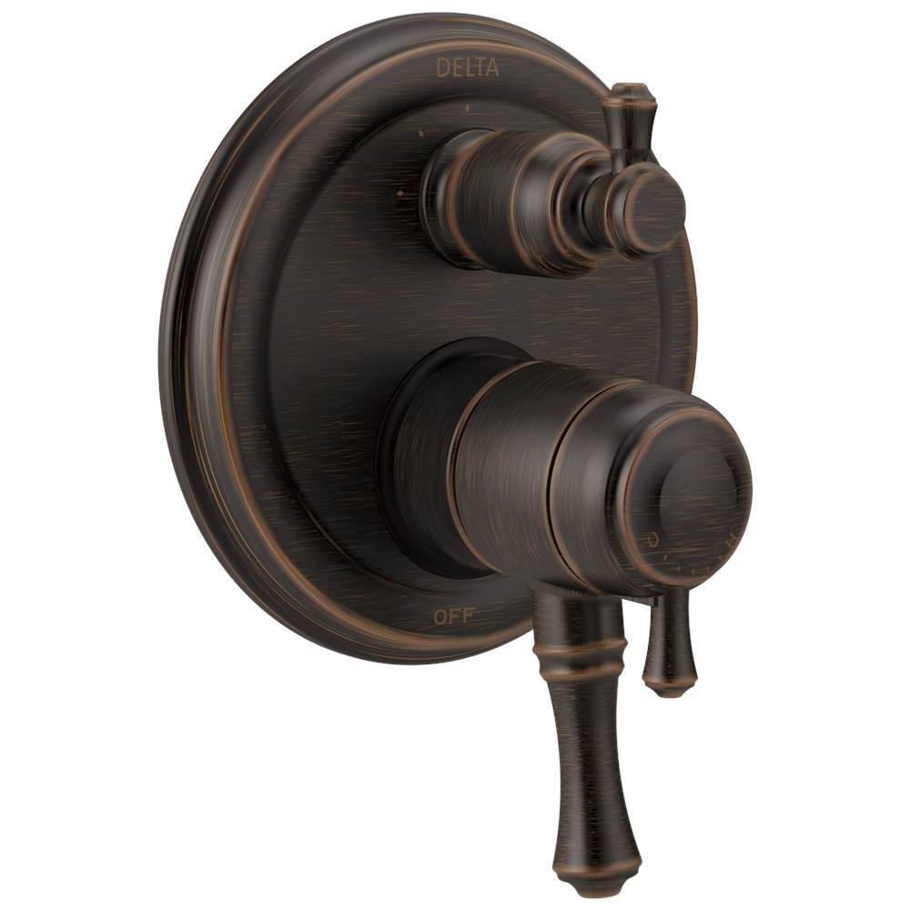 CassidyE Traditional 2-Handle Monitor 17 Series Valve Trim with 3-Setting Integrated Diverter
