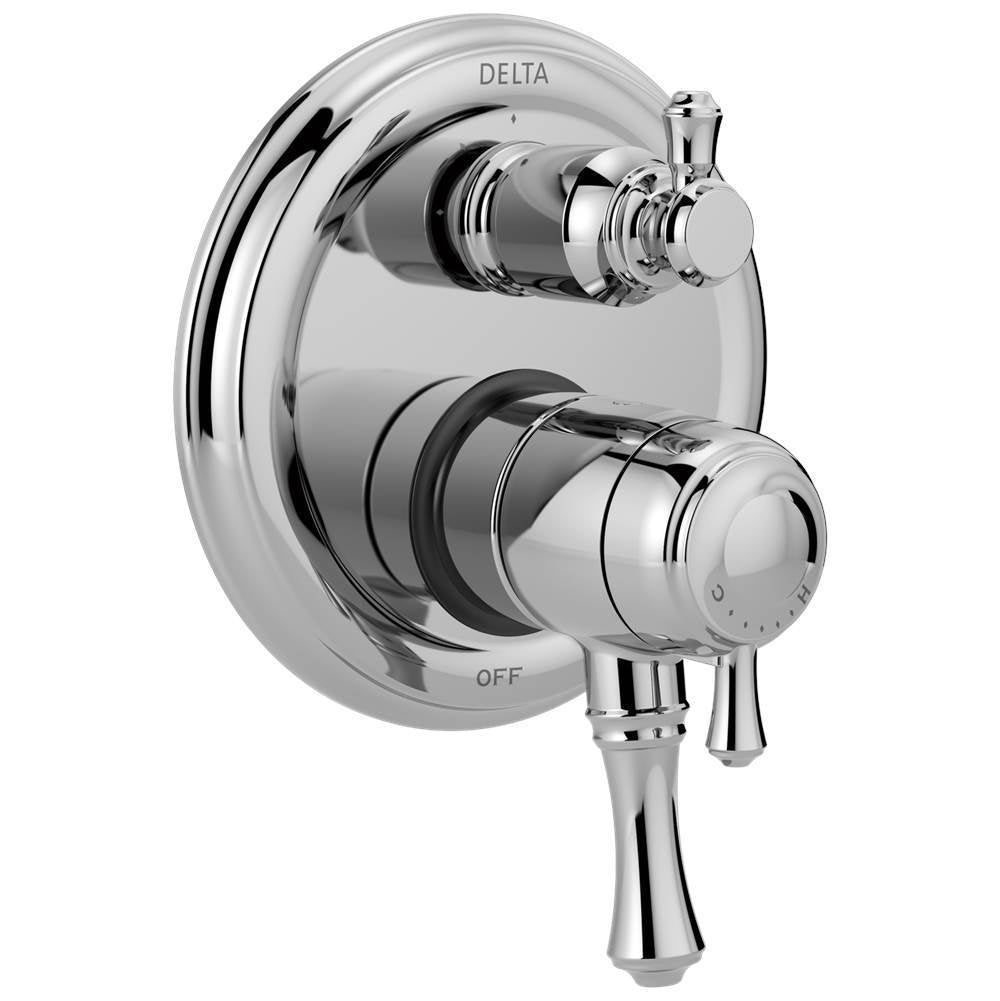 CassidyE Traditional 2-Handle Monitor 17 Series Valve Trim with 3-Setting Integrated Diverter