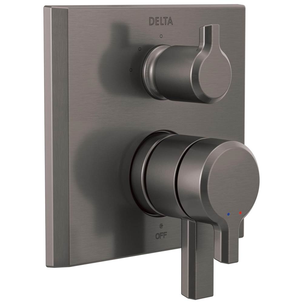 Delta Faucet - PivotalE 17 Series Integrated Diverter Trim - 3 Function Diverter - Lumicoat® Black Stainless