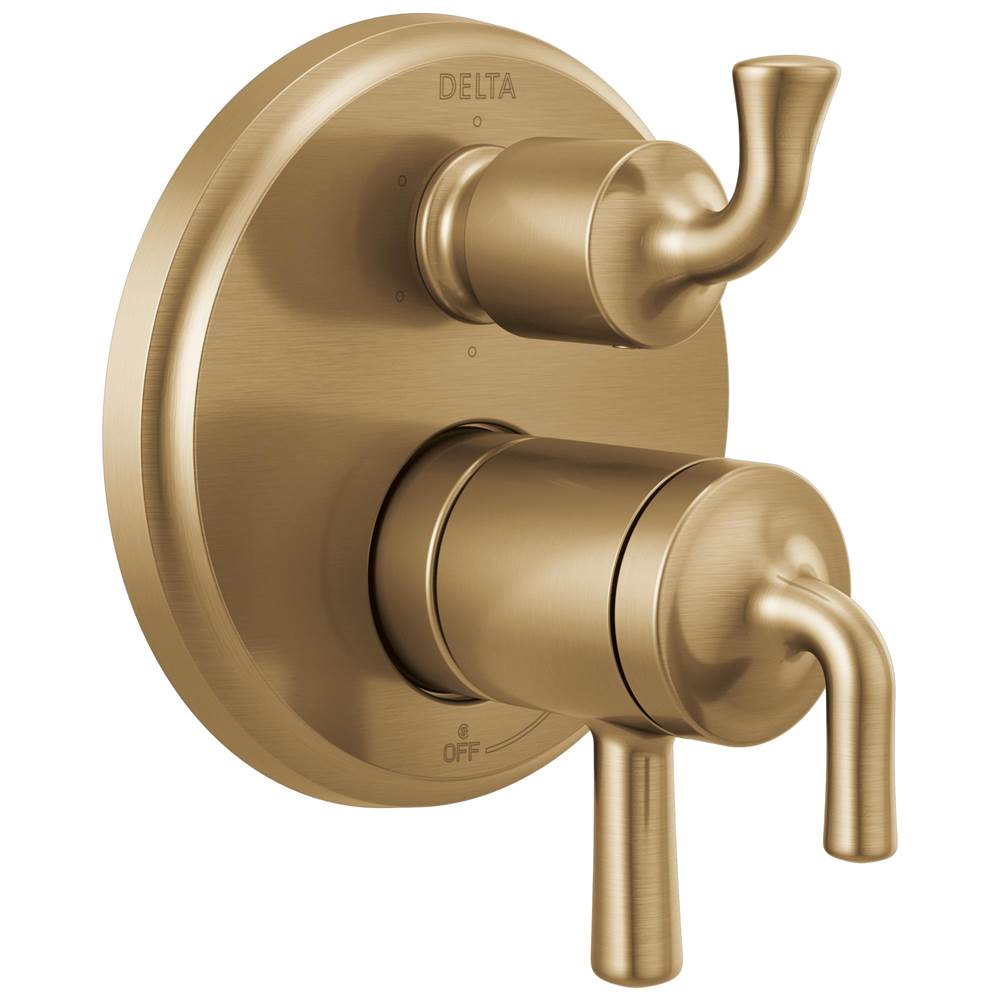 Delta Faucet - KayraE Two-Handle Monitor 17 Series Valve Trim with 3 Or 6-Setting Diverter - Champagne Bronze