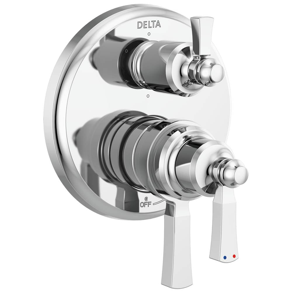 Delta Faucet - DorvalE Traditional 2-Handle Monitor 17 Series Valve Trim with 6 Setting Diverter - Chrome