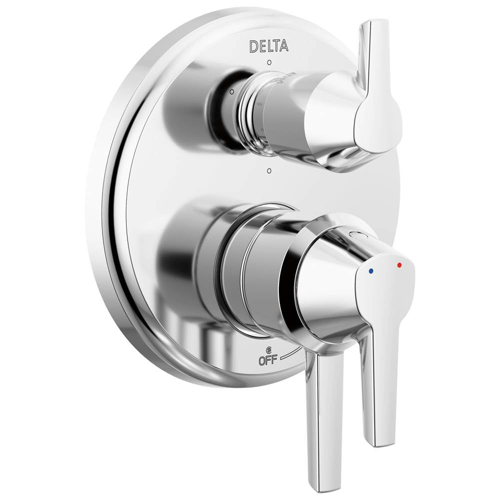 Delta Faucet - GaleonE 17S Integrated Diverter Trim - 6 Setting - Lumicoat® Chrome