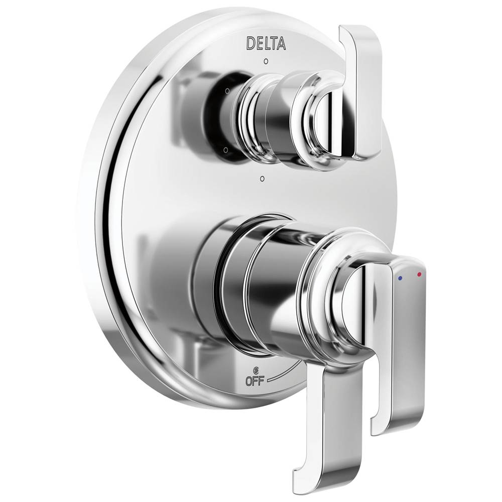 Delta Faucet - TetraE 17 Series Integrated Diverter Trim with 6-Setting - Lumicoat® Chrome