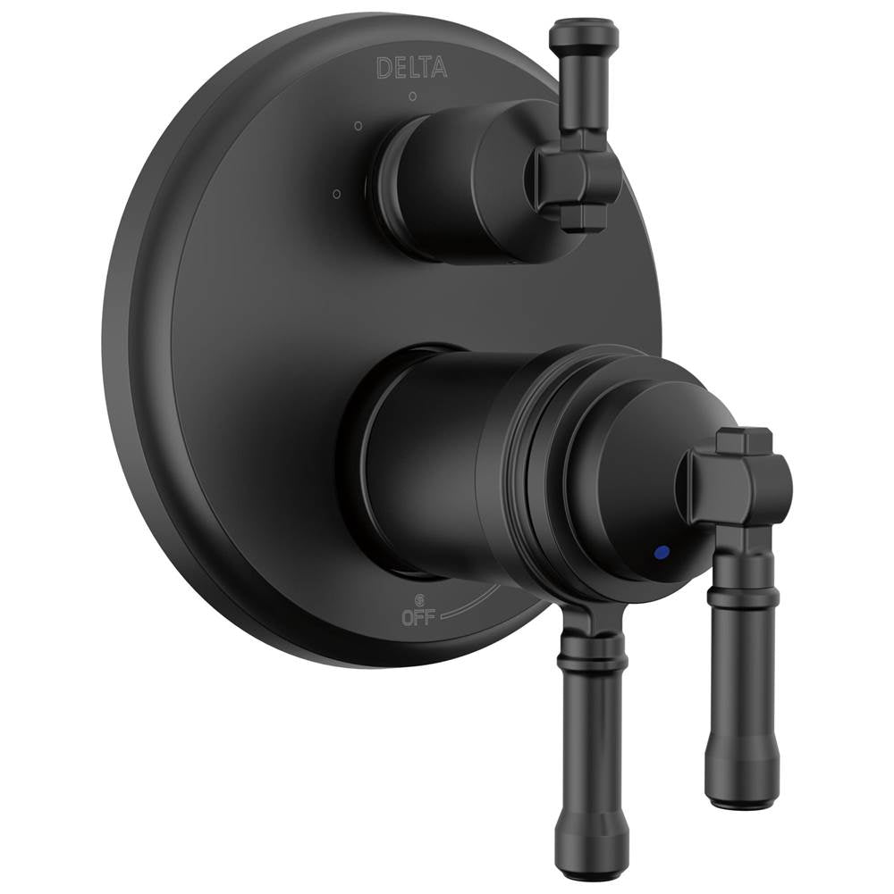 Delta Faucet - BroderickE 17T Series Integrated Diverter Trim 3-Setting - Matte Black