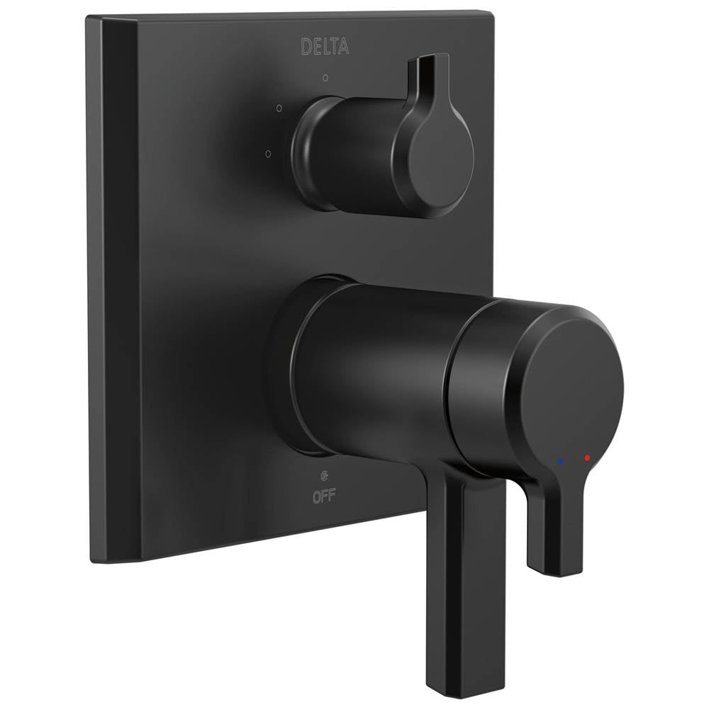 Delta Faucet - PivotalE TempAssure 17T Series Valve Trim with 3-Setting Integrated Diverter - Matte Black