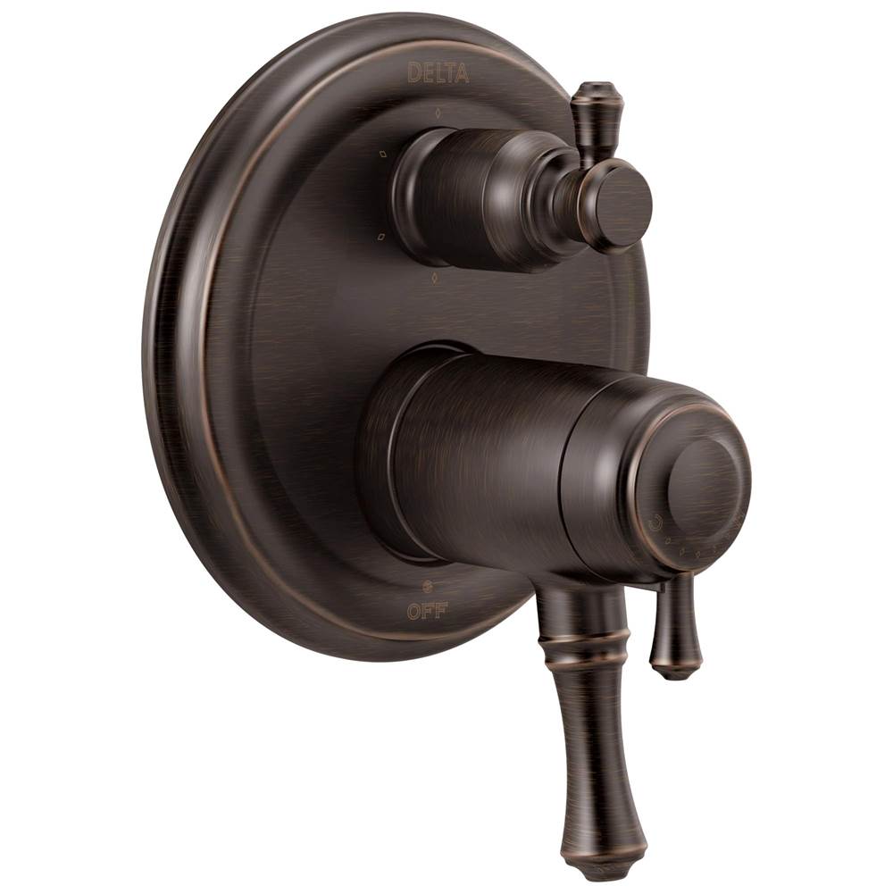 Delta Faucet - CassidyE Traditional 2-Handle TempAssure 17T Series Valve Trim with 6-Setting Integrated Diverter - Venetian Bronze