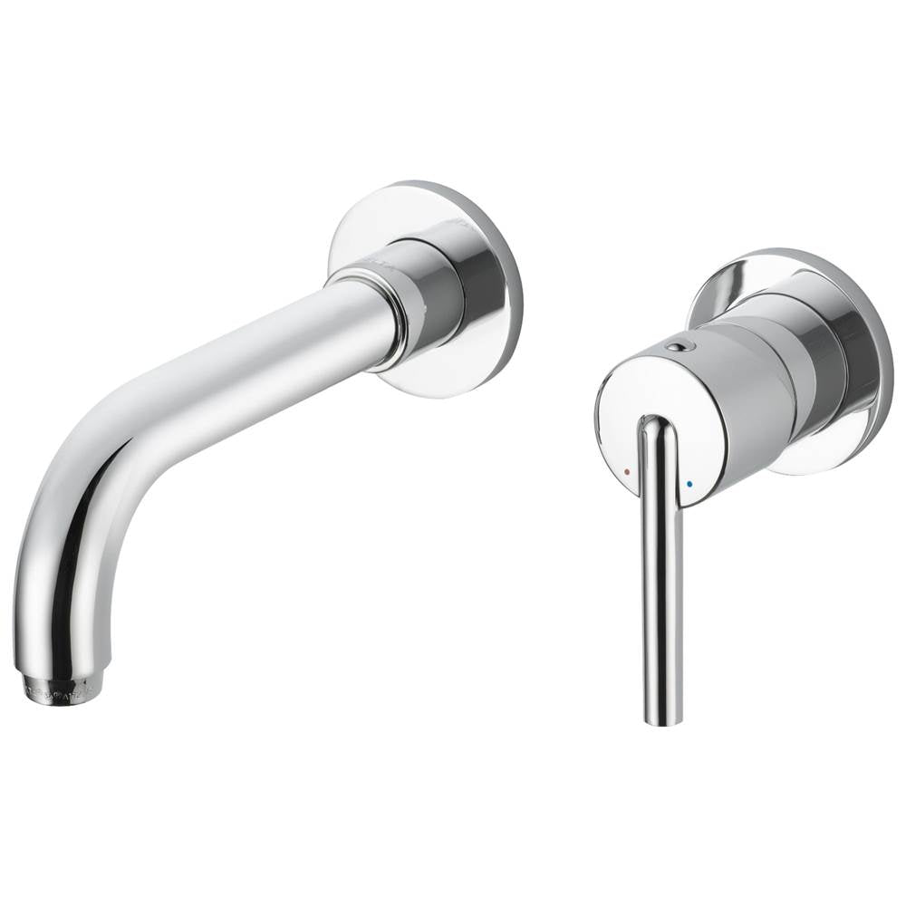 Delta Faucet - Trinsic Single Handle Wall Mount Bathroom Faucet Trim - Chrome