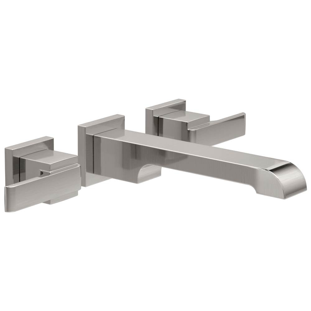 Delta Faucet - Ara Two Handle Wall Mount Bathroom Faucet Trim - Stainless
