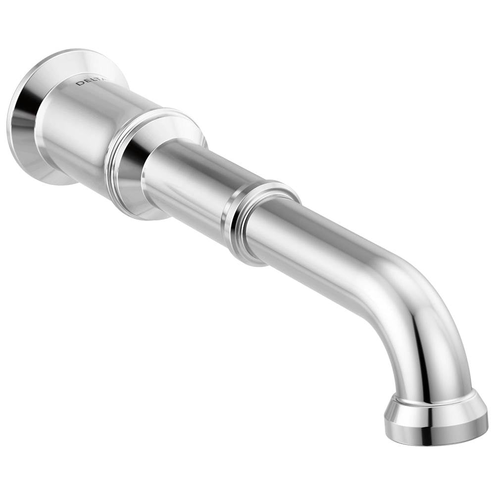 Delta Faucet - BroderickE Two Handle Wall Mount Bathroom Faucet Trim - Less Handles - Lumicoat® Chrome