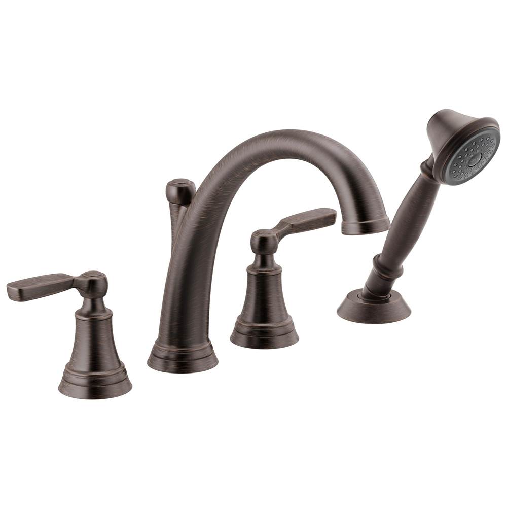 Delta Faucet - WoodhurstE Roman Tub with Handshower Trim - Venetian Bronze