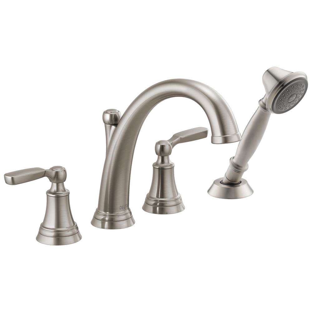Delta Faucet - WoodhurstE Roman Tub with Handshower Trim - Stainless