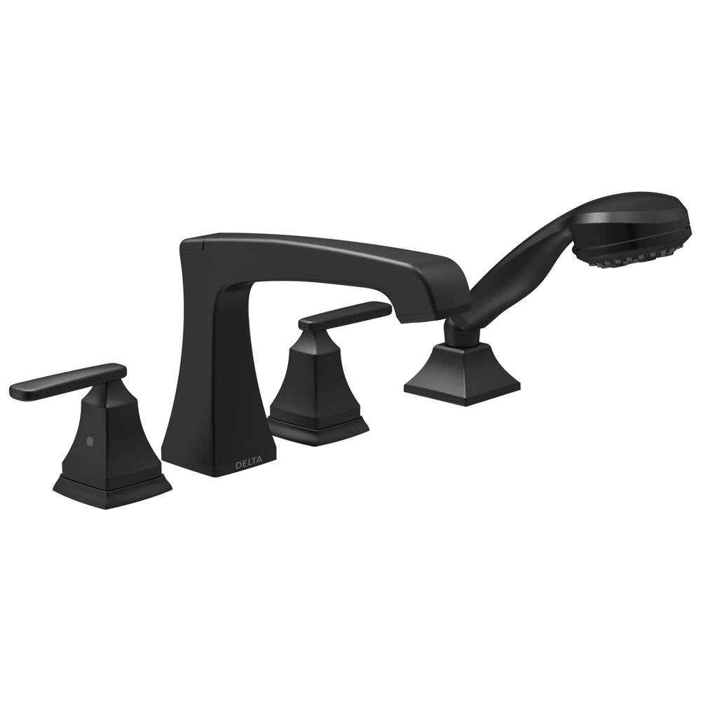 Delta Faucet - Ashlyn Roman Tub Trim with Hand Shower - Matte Black