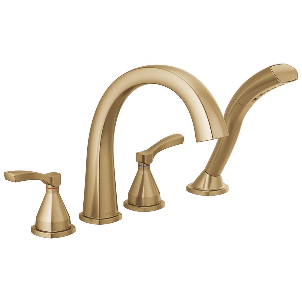 Delta Faucet - Stryke Roman Tub Trim with Hand Shower - Lumicoat Champagne Bronze